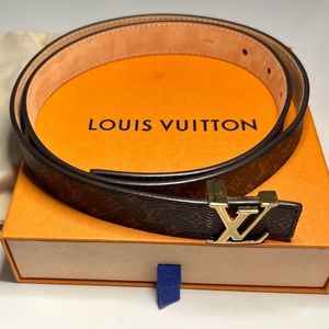 Louis Vuitton Monogram Belt Mini 25mm Womens Size 36